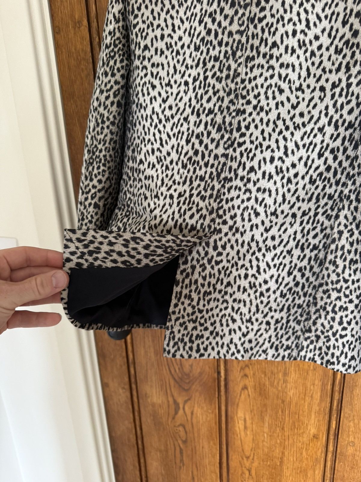 Hedi Slimane × Saint Laurent Paris SS14 Saint Laurent Babycat Le Smoking tuxedo jacket Hedi Size 36R - 15 Thumbnail