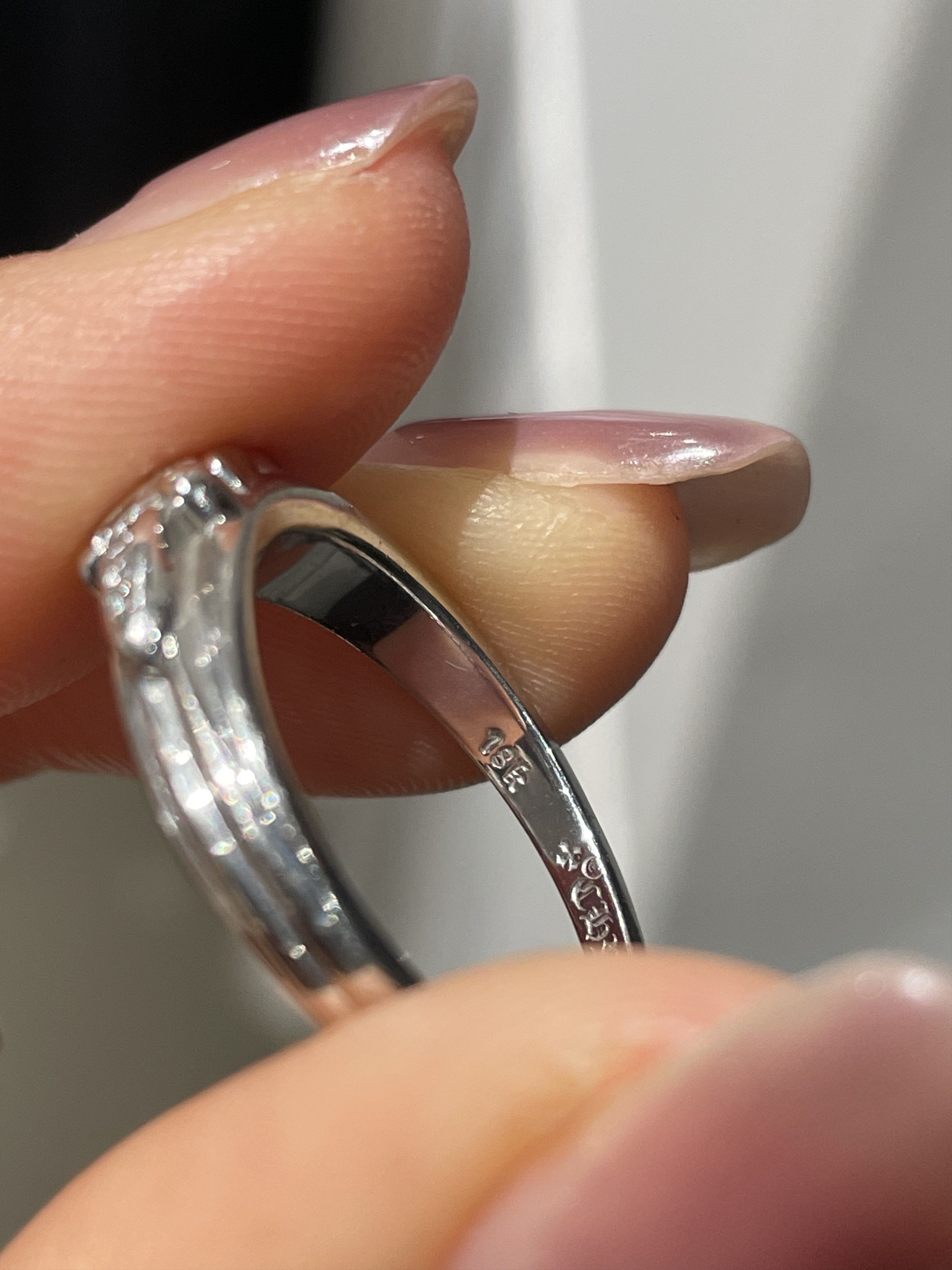 Chrome Hearts Chrome Hearts 18K White Gold Diamonds Baby Dagger Ring Size ONE SIZE - 9 Thumbnail