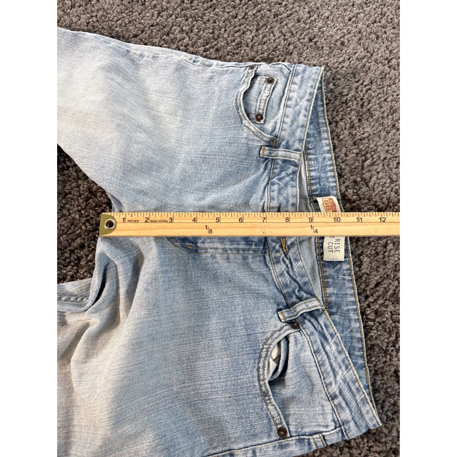 Vintage VINTAGE Aeropostale Jeans Flared Low Rise Womens 34x30 Blue Light Wash Distressed 90s Y2K Womens Size 24" / US 00 / IT 34 - 5 Thumbnail