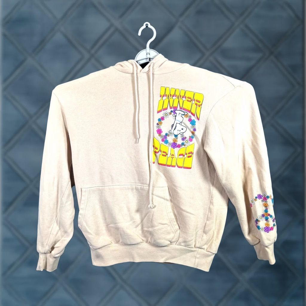 Peanuts Peanuts Snoopy Inner Peace Sweatshirt Mens M Beige Graphic Print Size M / US 6-8 / IT 42-44 - 1 Thumbnail
