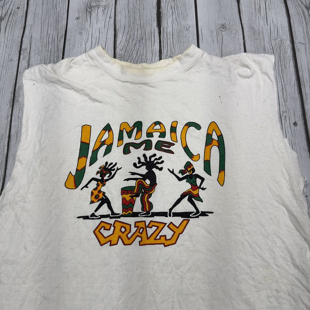 Vintage Vintage Jamaica Me Crazy tank top Size US L / EU 52-54 / 3 - 3 Thumbnail