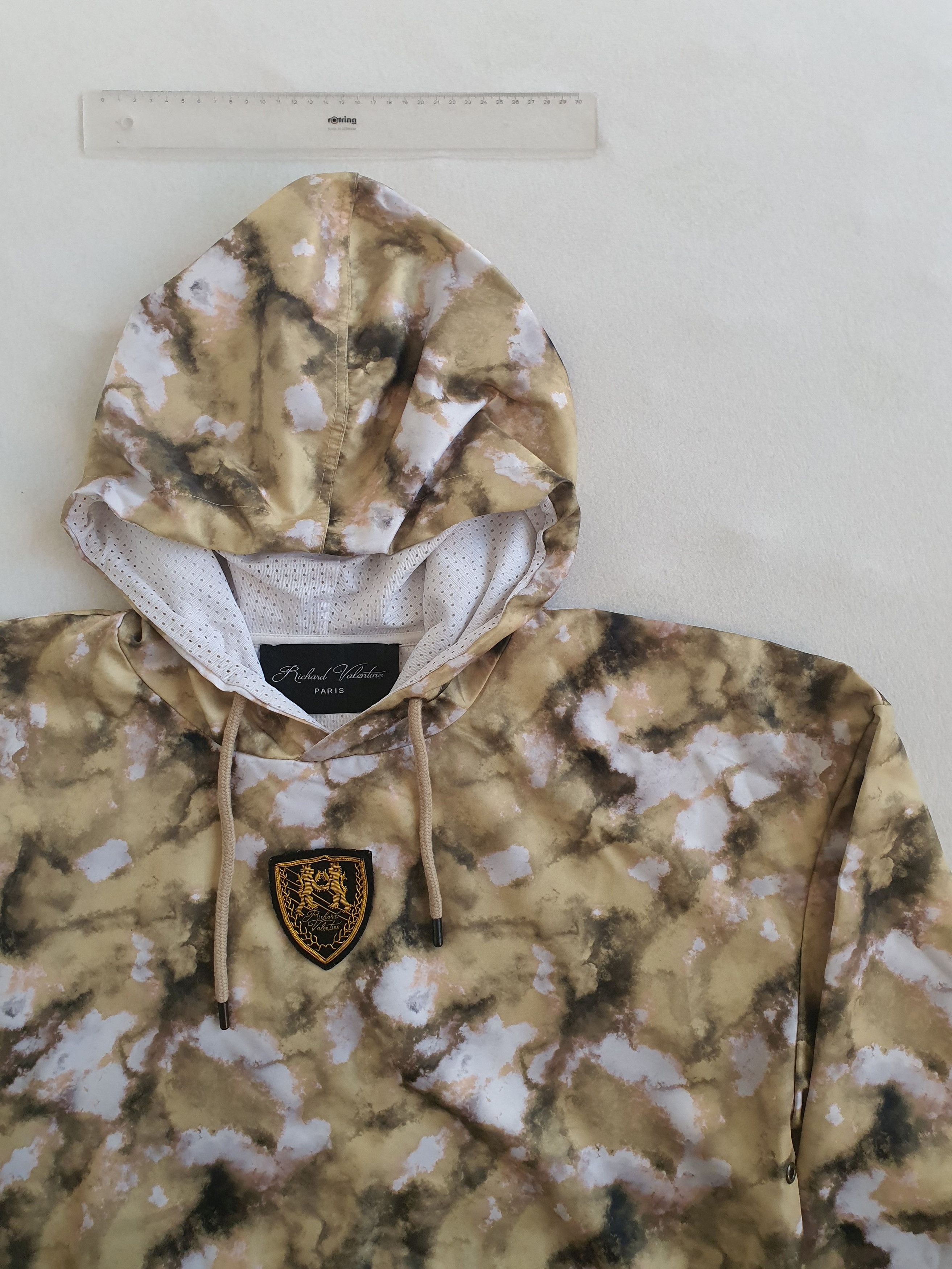 Luxe RICHARD VALENTINE - 'ARMY' Tracksuit Top Hoodie Sweatshirt Size US XXL / EU 58 / 5 - 4 Thumbnail