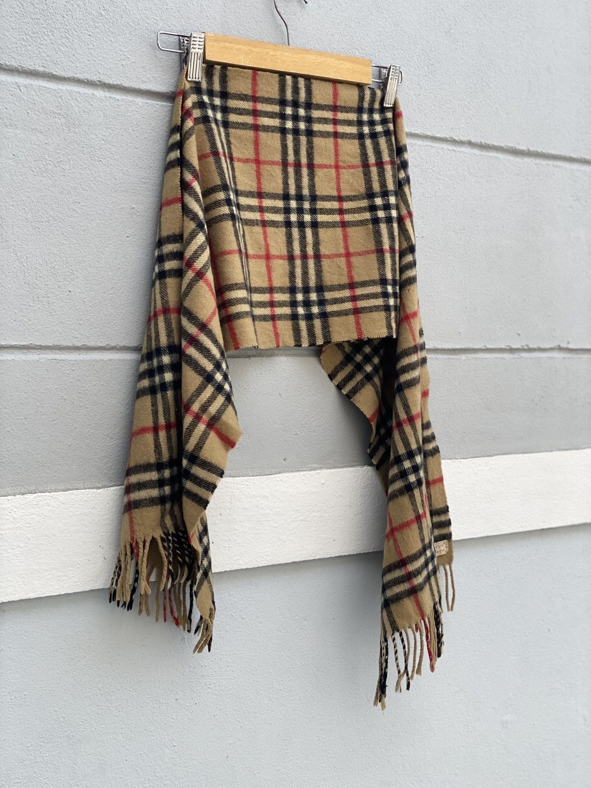 Burberry Vintage 90s Burberrys Cashmere Scarf Specially cashmere Size ONE SIZE - 3 Thumbnail
