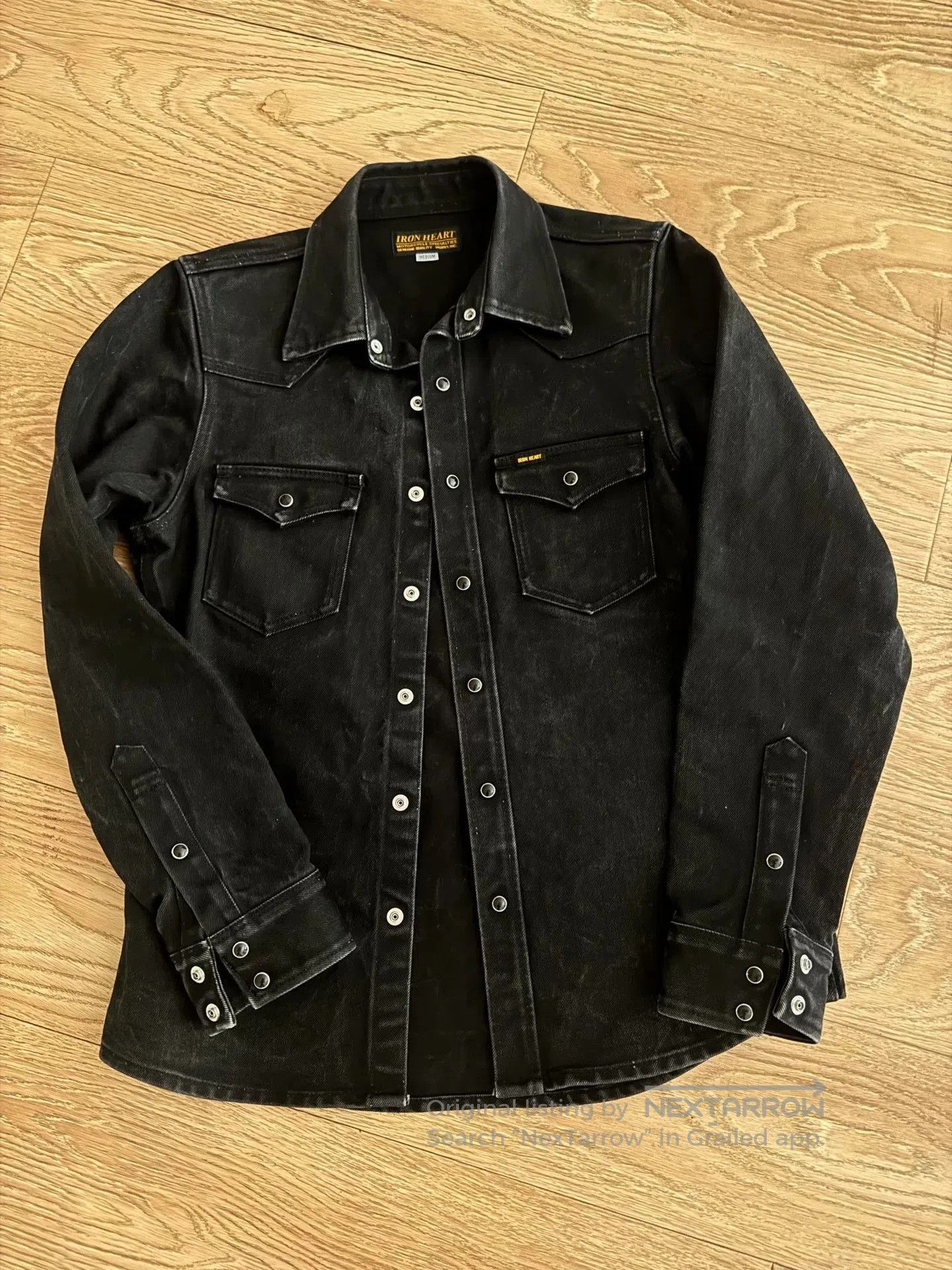 Iron Heart Black Western Shirt IHSH.