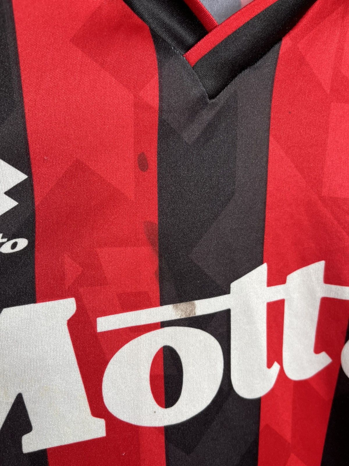 Lotto Sport AC MILAN 1993 1994 HOME SHIRT vintage mens Size US M / EU 48-50 / 2 - 5 Thumbnail