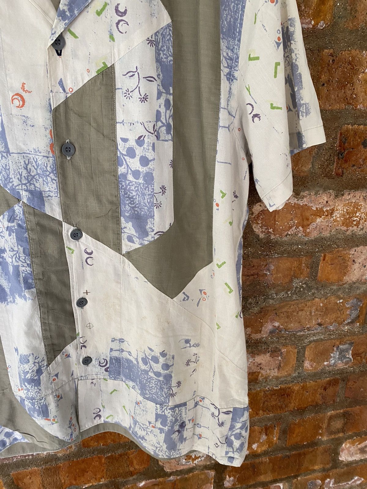14th Addiction × Japanese Brand × Marithe + Francois Girbaud Vtg MFG Bandana Patchwork motif Size US M / EU 48-50 / 2 - 6 Thumbnail