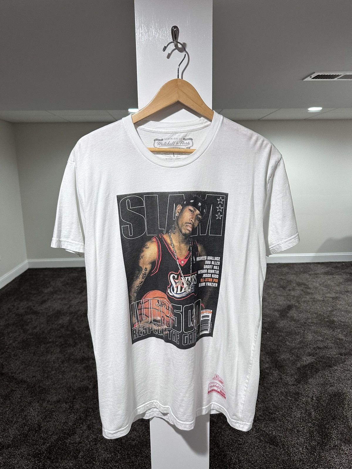 Mitchell & Ness Mitchell & Ness NBA Allen Iverson Phil Sixers White T-Shirt Size US L / EU 52-54 / 3 - 13 Thumbnail