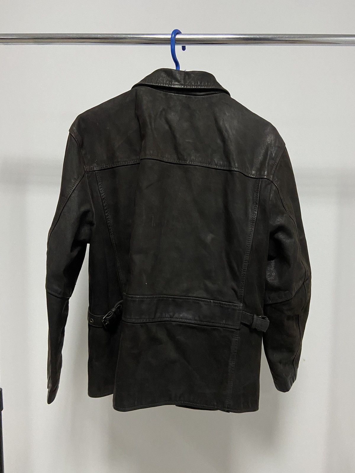 AMI × Vintage AMI London Leather Jacket Vintage Avant Garde Luxury Size US L / EU 52-54 / 3 - 3 Thumbnail