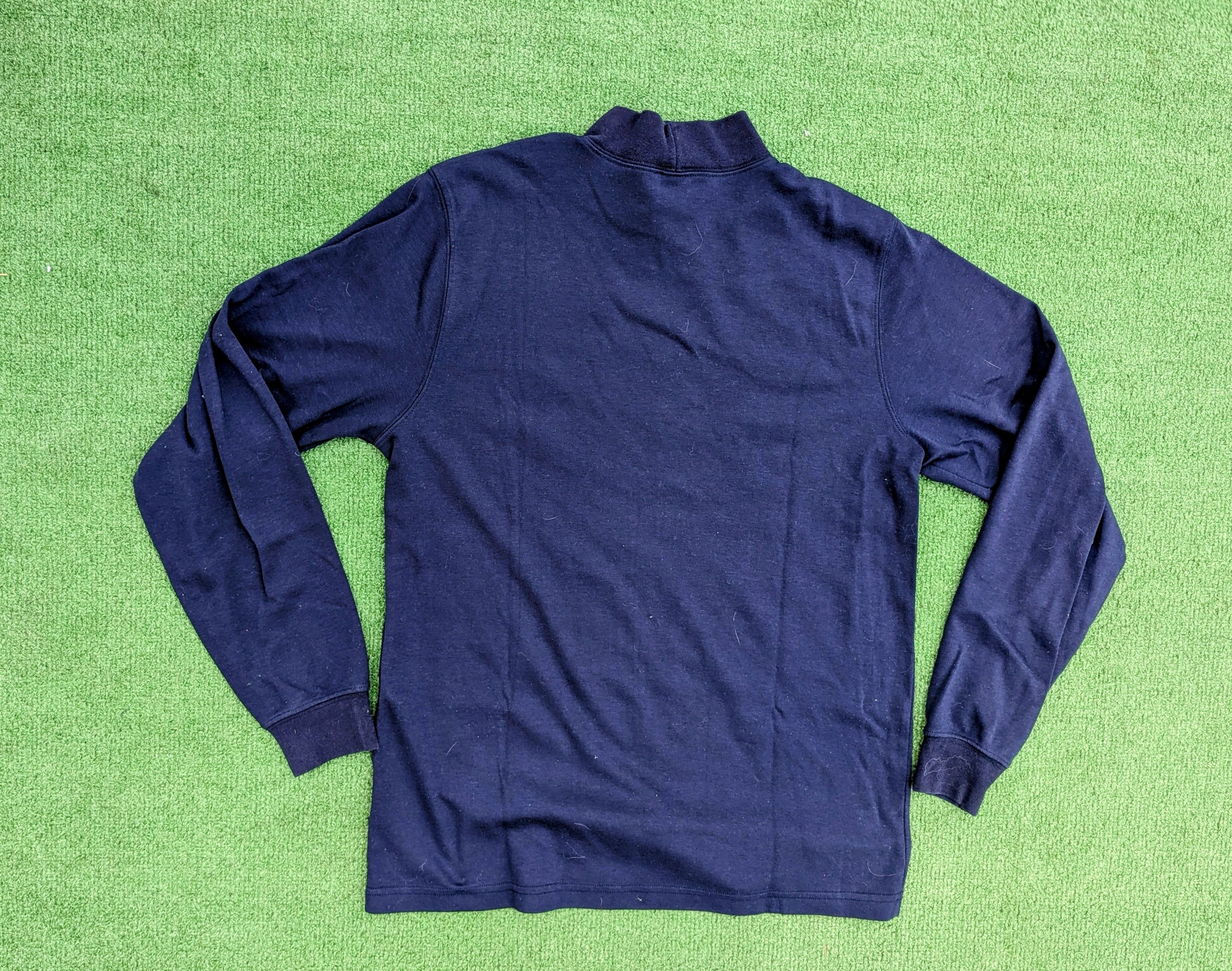 Lands' End 1990's Lands' End Vintage Long Sleeve Navy Mock Turtleneck Size US M / EU 48-50 / 2 - 7 Thumbnail