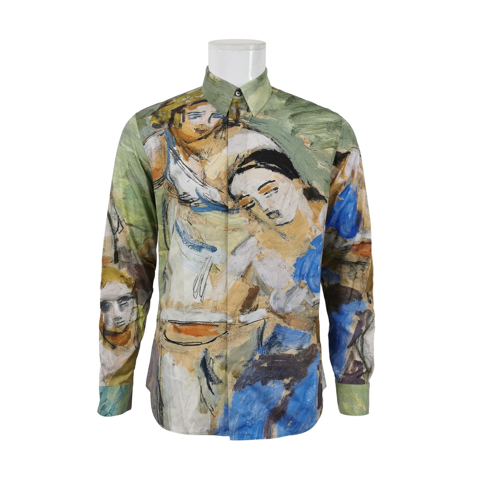 Dior Dior Artistic Face Print Cotton Silk Shirt 41 Size US L / EU 52-54 / 3 - 1 Thumbnail