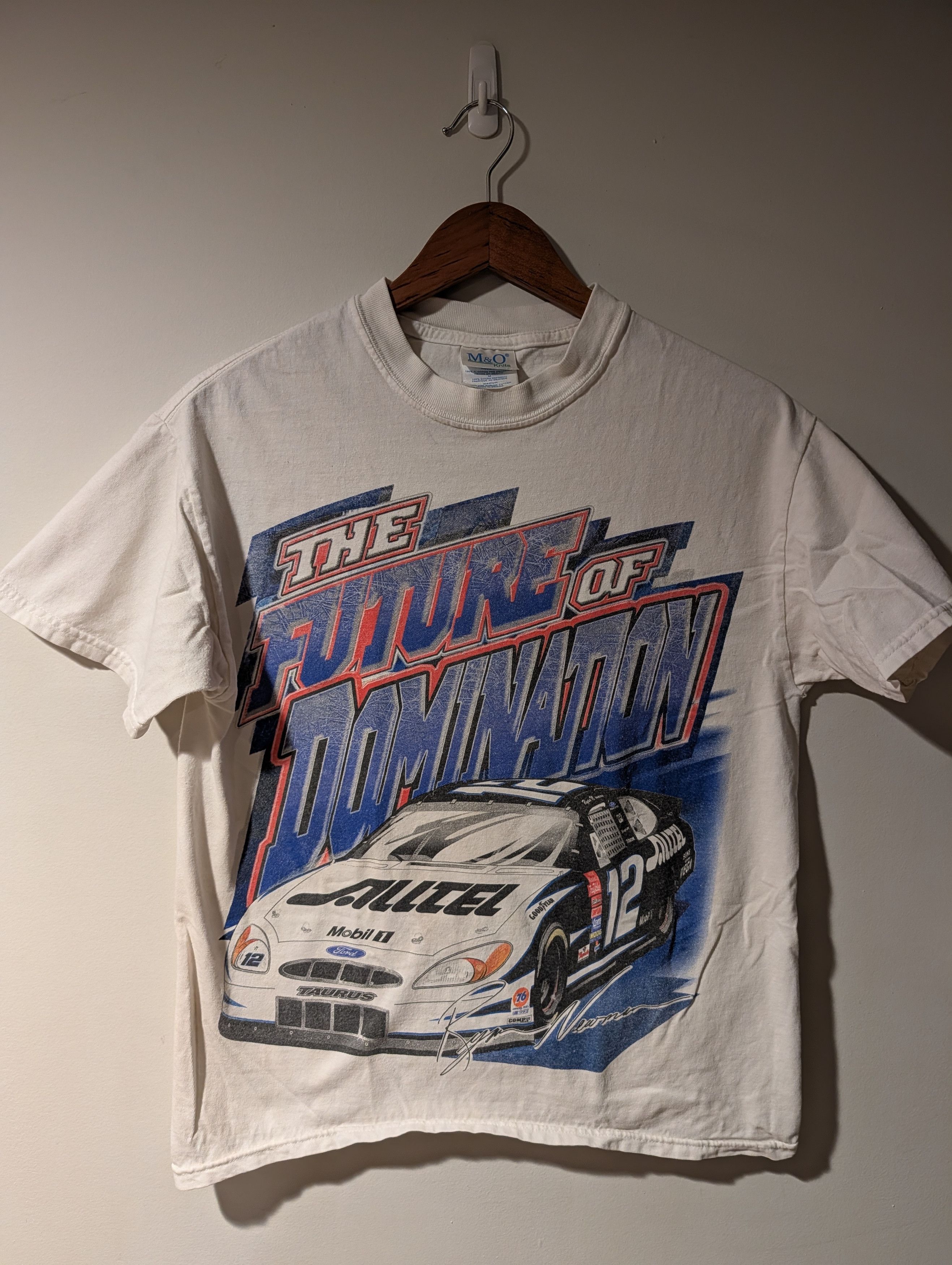 NASCAR Vintage 2000s Ryan Newman #12 Nascar Big Print Shirt Double Size US M / EU 48-50 / 2 - 1 Thumbnail