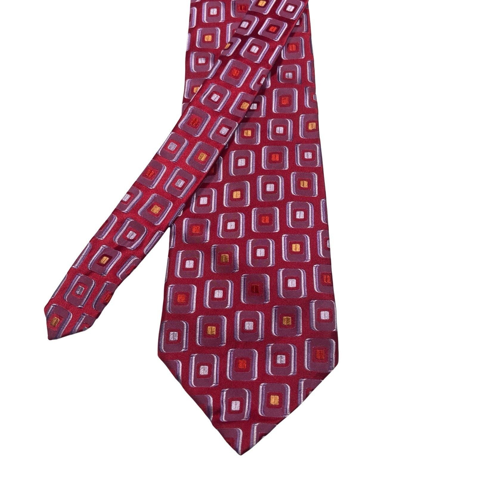 XMI Platinum XMI PLATINUM Men's 100% Silk Necktie Handmade USA Designer Size ONE SIZE - 1 Thumbnail