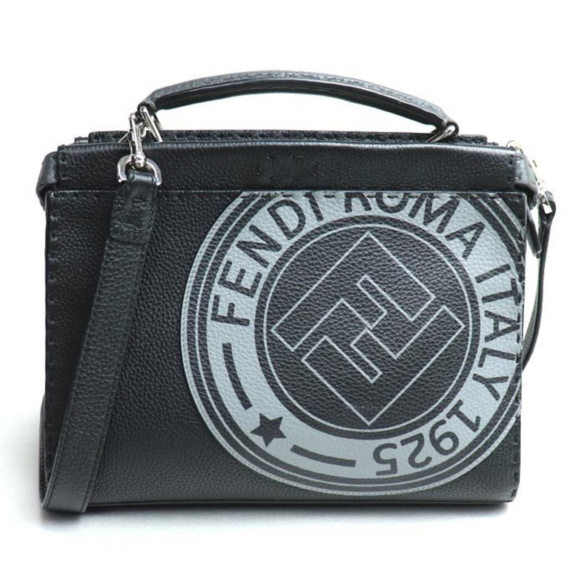 Fendi FENDI Peekaboo Fit 2-Way Shoulder Bag Black 7V22 Men's Size ONE SIZE - 1 Thumbnail