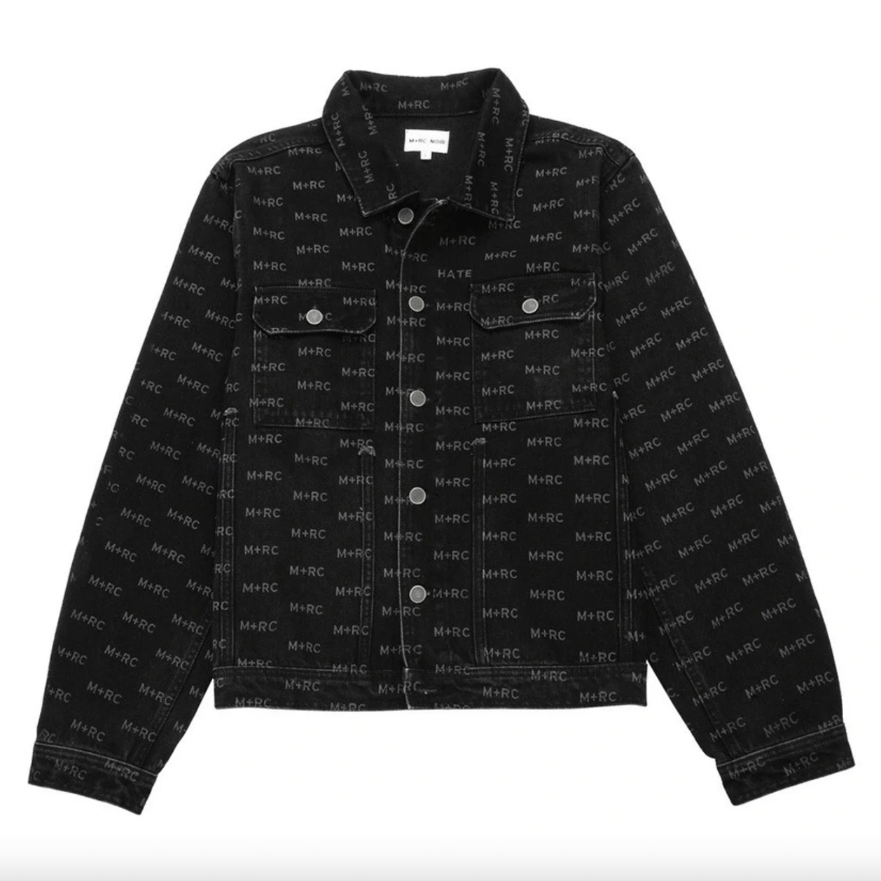 M+Rc Noir 💚 SS19 M+RC Noir Logo Denim Black Jacket Large NEW Size US L / EU 52-54 / 3 - 1 Thumbnail