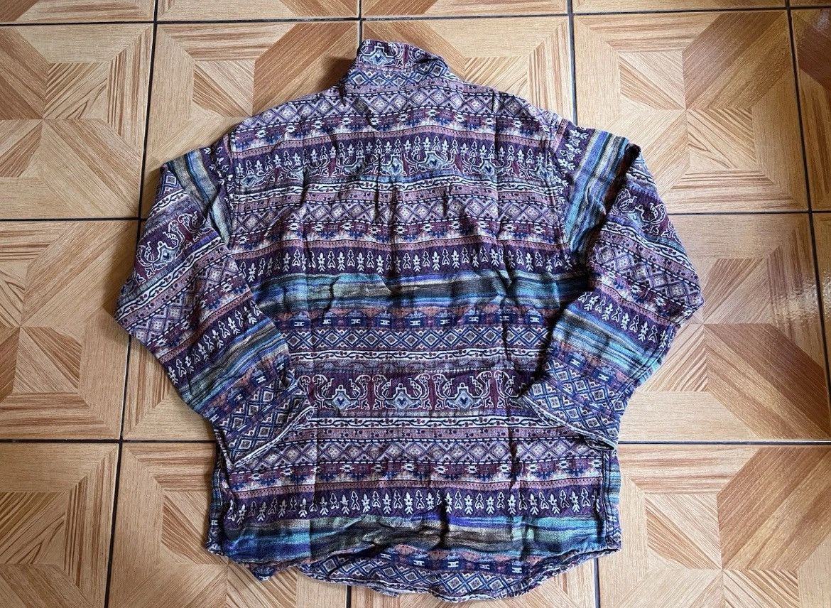 The Territory Ahead Territory Ahead Shirt Aztec Pattern Vtg Beacon Southwestern Size US L / EU 52-54 / 3 - 6 Thumbnail