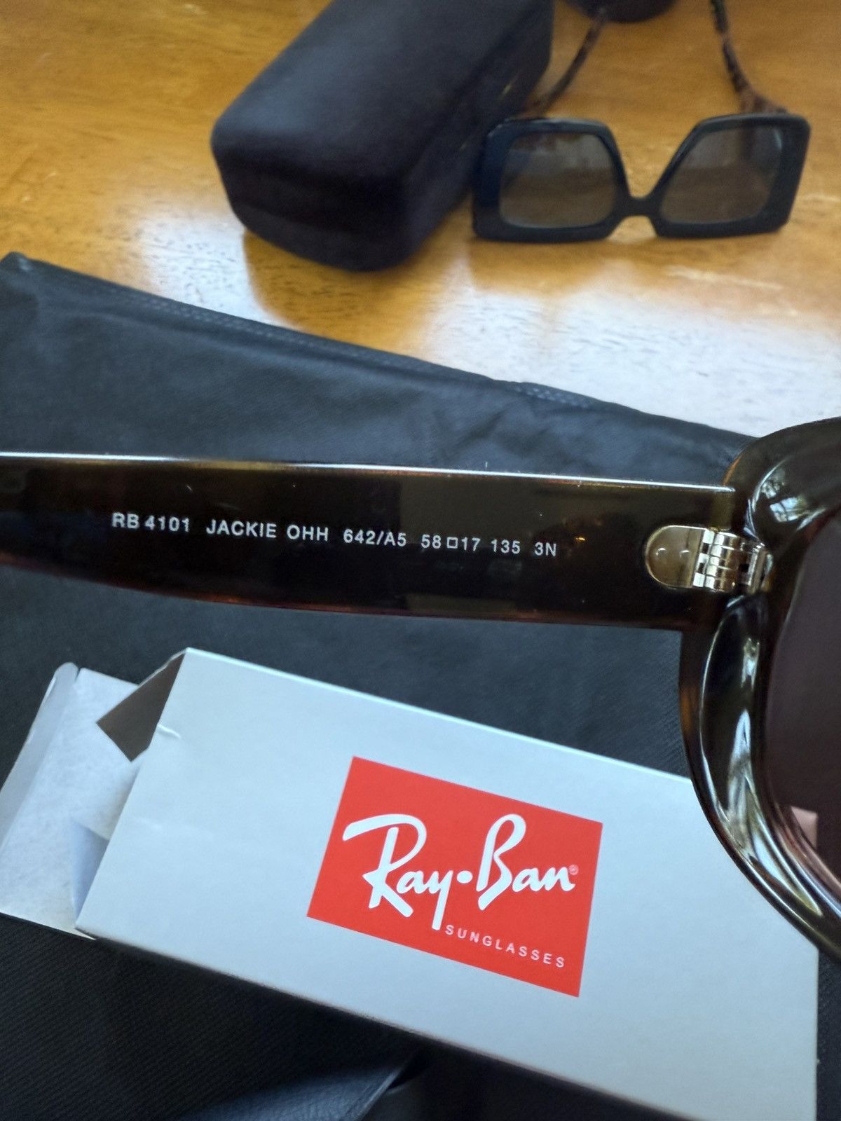 RayBan Ray-Ban Jackie Ohh Brown Tortoise Sunglasses Size ONE SIZE - 3 Thumbnail