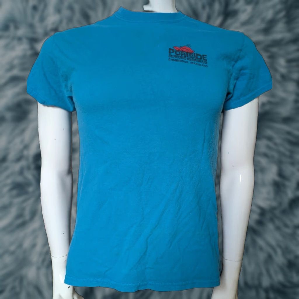 Gildan Gildan T-Shirt Portside Seafood Restaurant Cambridge MD Bar Restaurant Maryland Graphic Tee Short Sleeve Crew Neck Orange Cotton Blend Size L Men Size US L / EU 52-54 / 3 - 1 Thumbnail