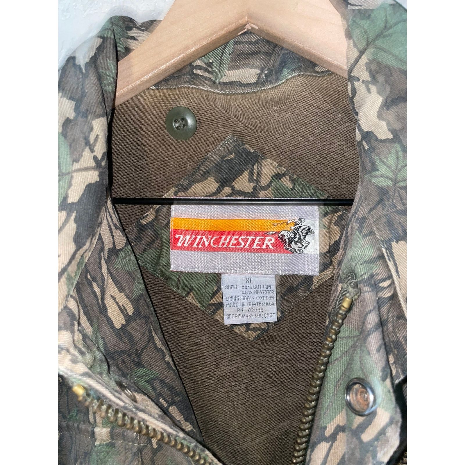 Winchester Vintage Winchester Lined Hunting Camo Jacket VTG Hunt Rebark Size US XL / EU 56 / 4 - 8 Thumbnail