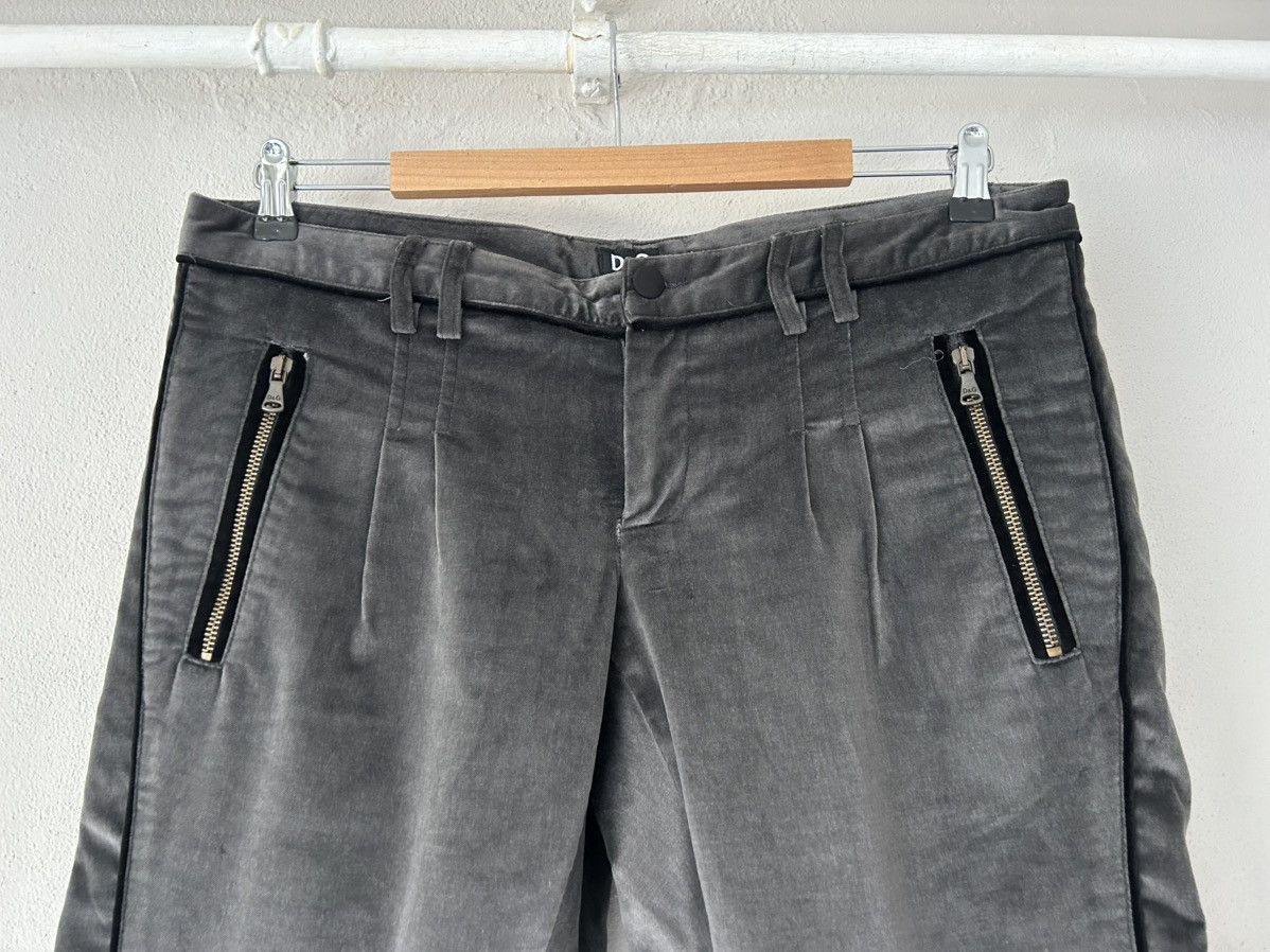 Dolce & Gabbana Moto-Inspired Velvet Pants with Quilted Knees - Size 50 Size US 34 / EU 50 - 2 Thumbnail