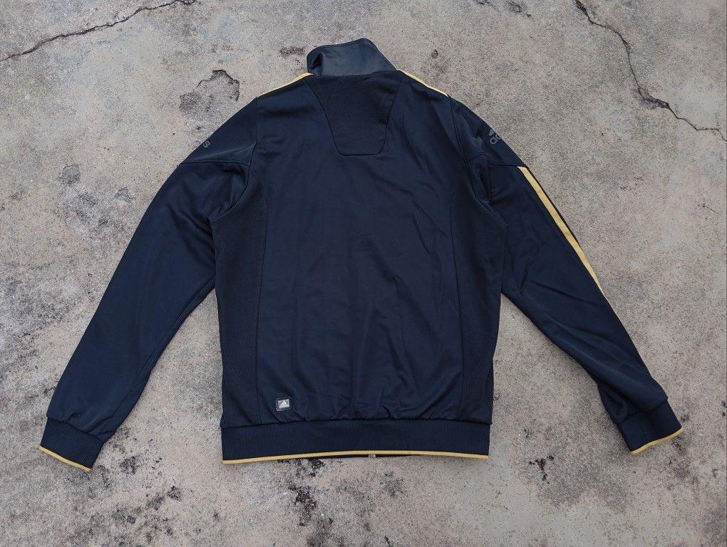 Adidas Adidas 🏀🏐🎾 Tracktop Jacket Black & Gold 🥇 Size US S / EU 44-46 / 1 - 3 Thumbnail