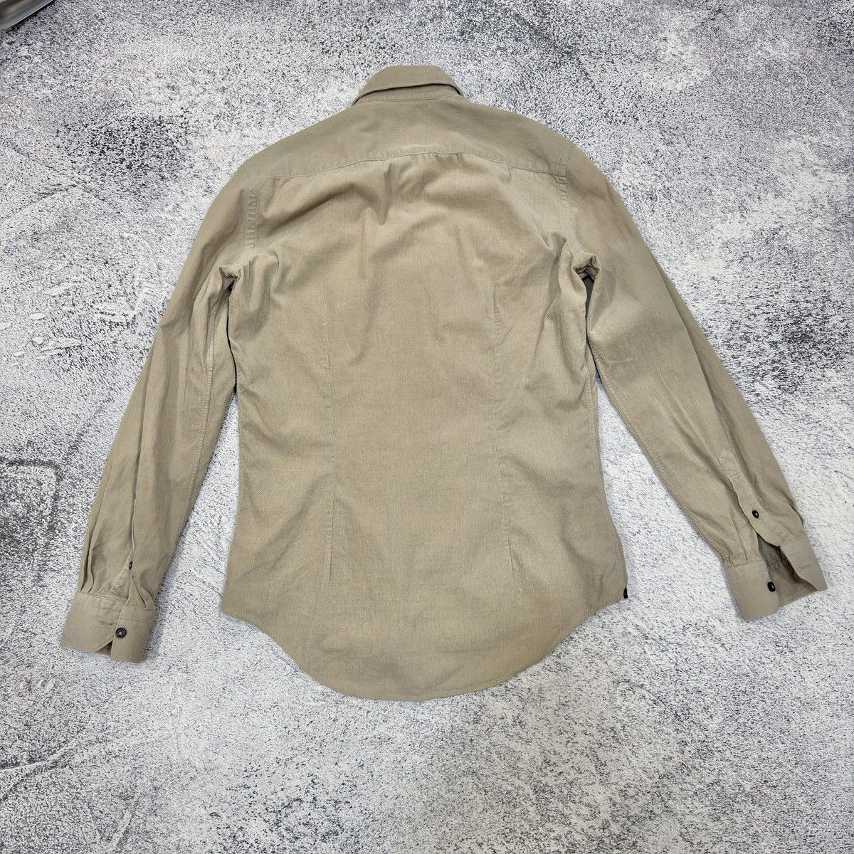 Lanvin Lanvin Beige Corduroy Shirt Size 37(M) Size US M / EU 48-50 / 2 - 6 Thumbnail