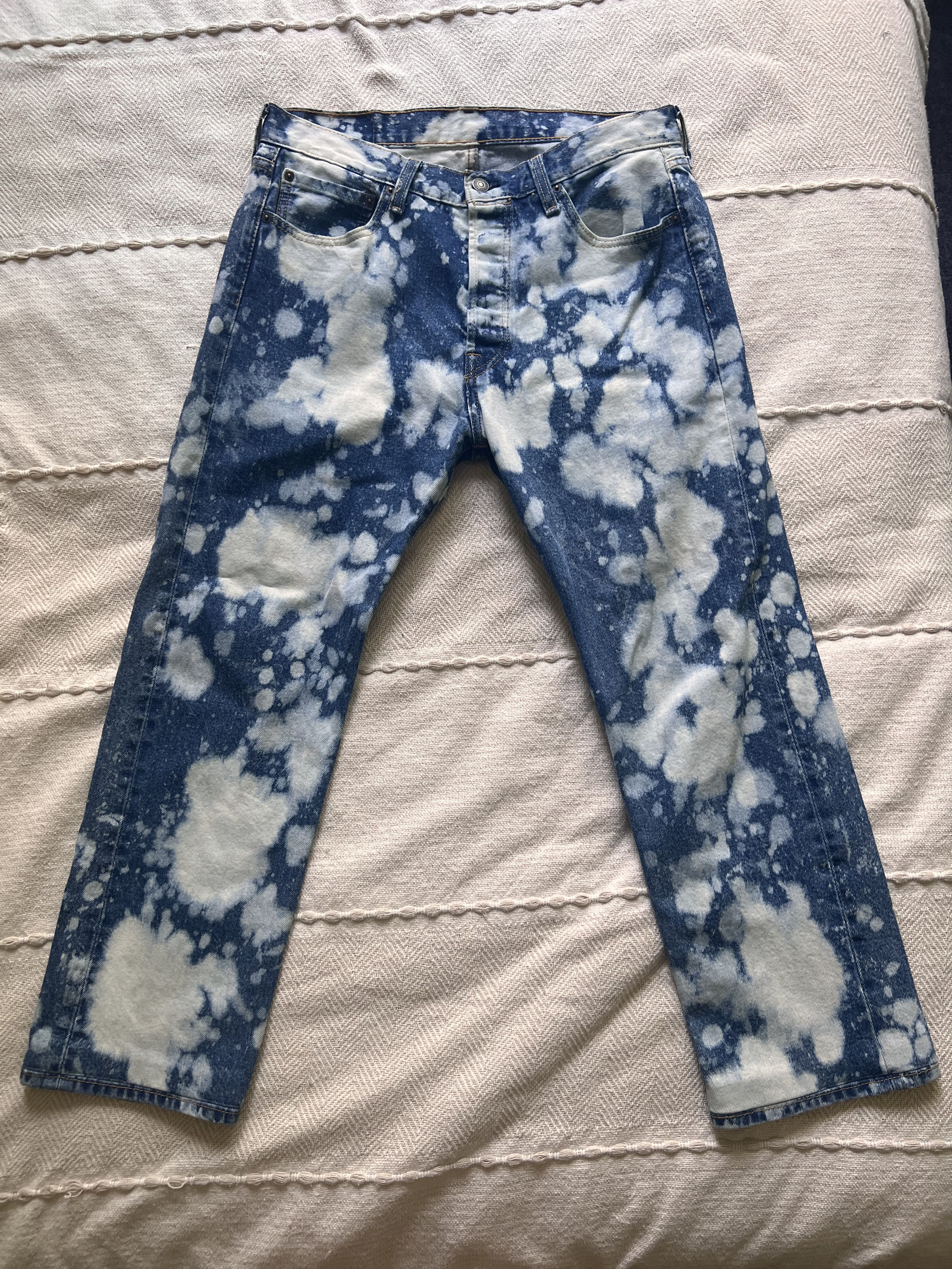 Levi's Vintage Clothing Levi’s 501 Bleach Wash Jeans – W34 L30 Size US 34 / EU 50 - 1 Thumbnail