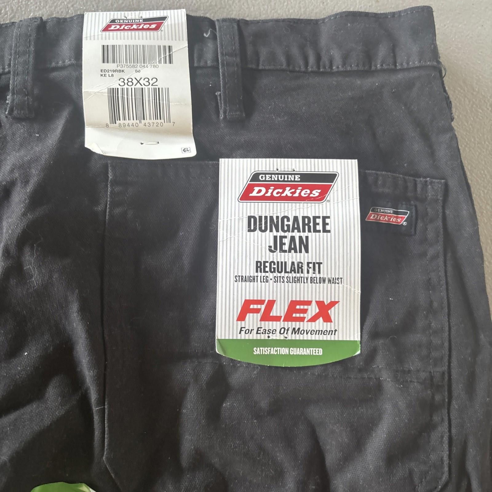 Dickies Dickies Original Fit Work Pants Black 38x32 New With Tags Size US 38 / EU 54 - 6 Thumbnail