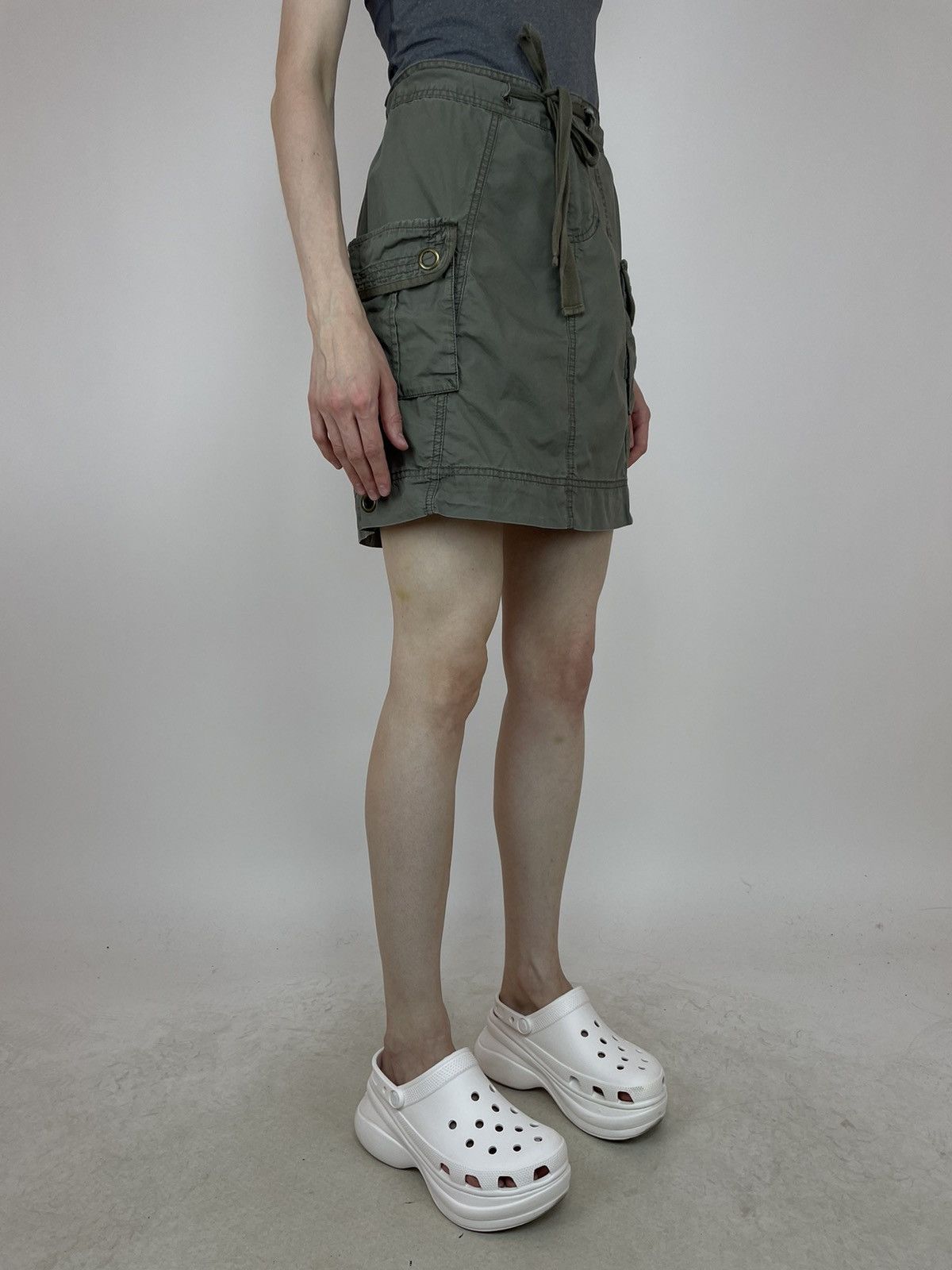 Calvin Klein Calvin Klein Cargo Mini Skirt Women’s Drawstring size 10 Size 32" / US 10 / IT 46 - 4 Thumbnail