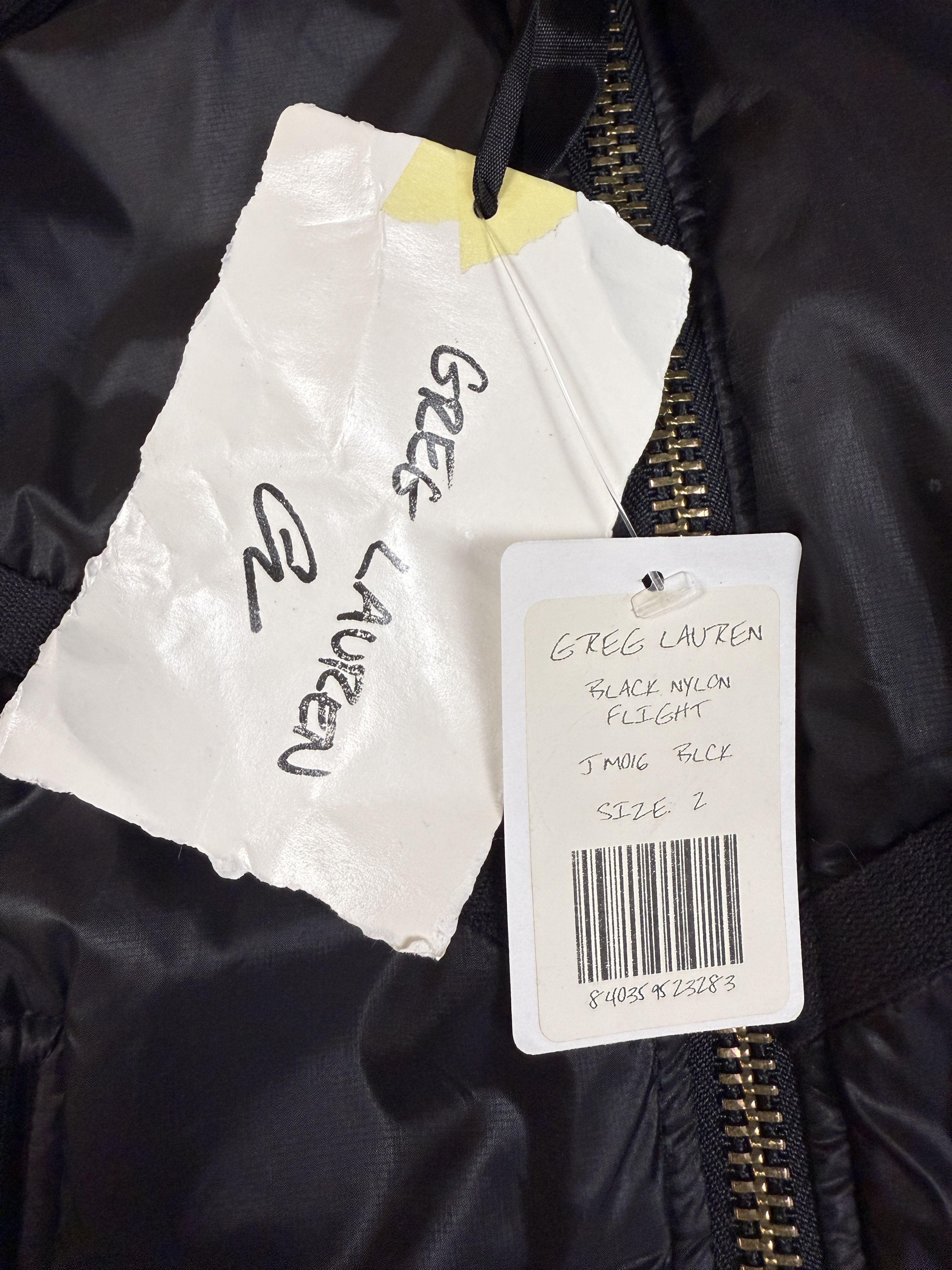 Greg Lauren $1350 Greg Lauren Black Nylon Flight Jacket Size US M / EU 48-50 / 2 - 8 Thumbnail