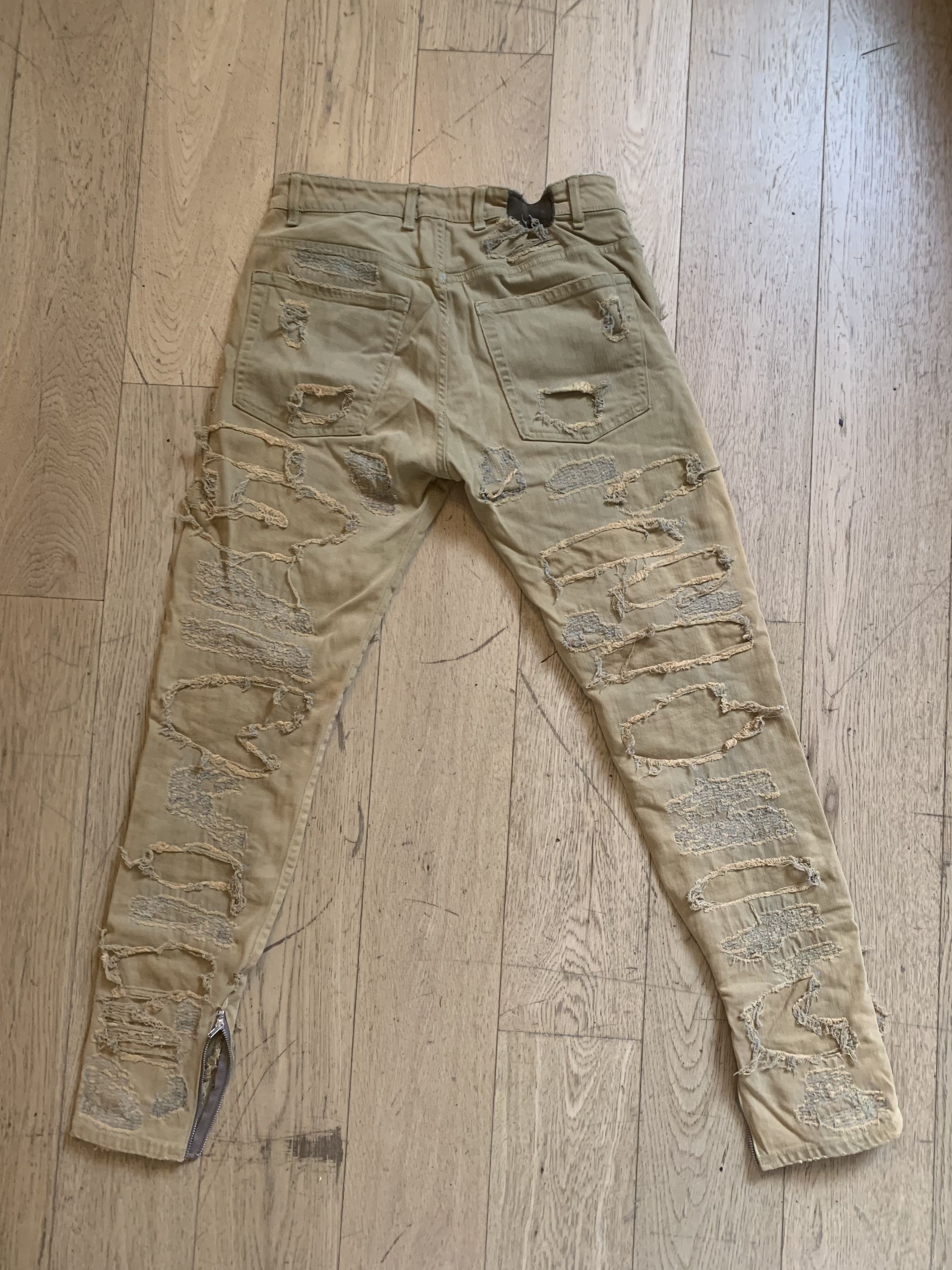 Represent Clo. Represent UK custom jeans ripped double layer camel tobacco Size US 32 / EU 48 - 4 Thumbnail