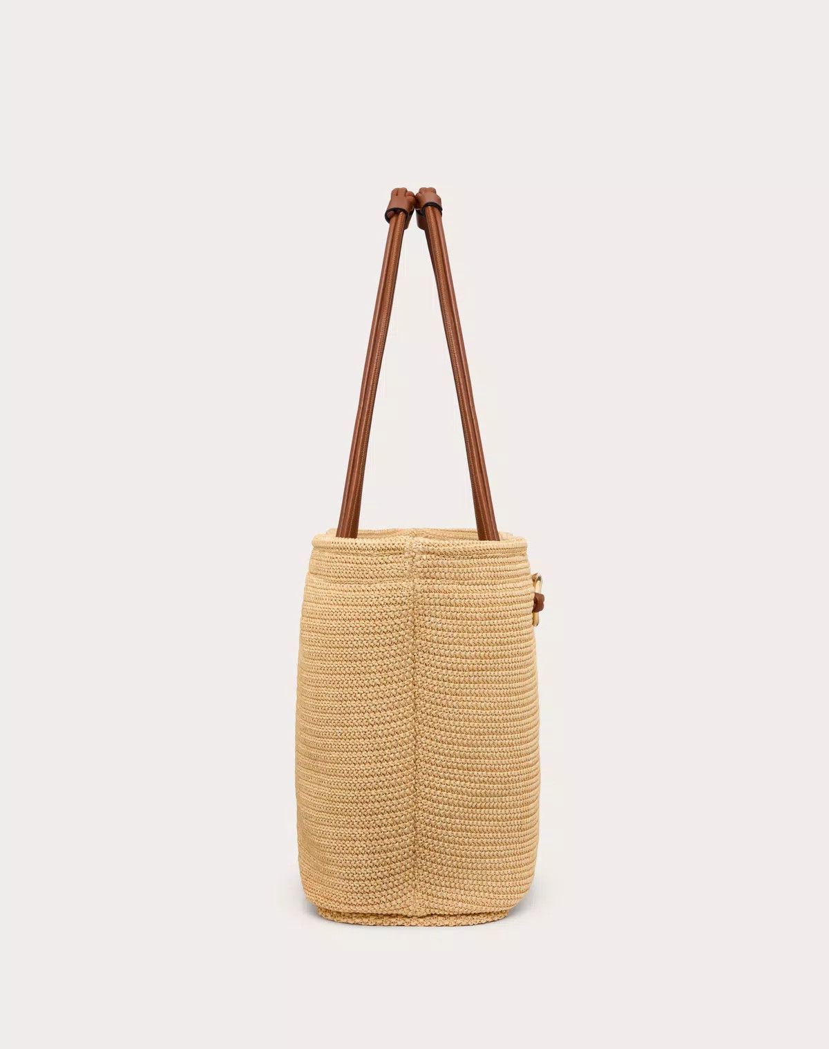 Valentino o1s1wg110625 Size:OS/Escape Large Raffia Bag in Beige Size ONE SIZE - 4 Thumbnail