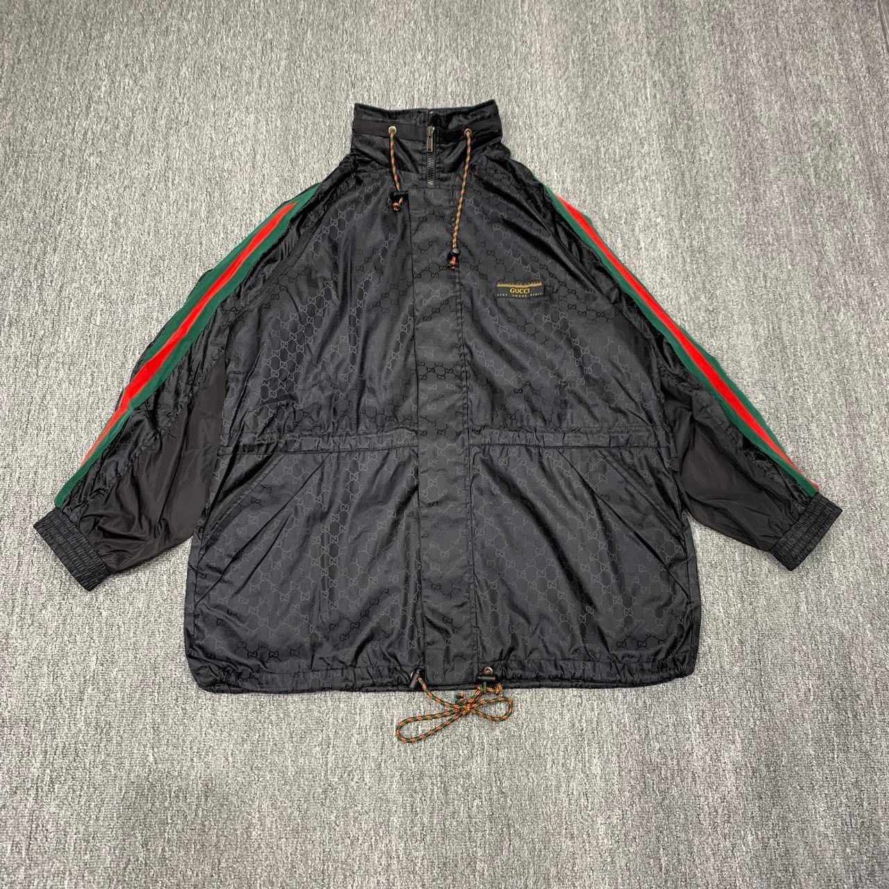 Gucci side striped dark pattern old flower full print old f