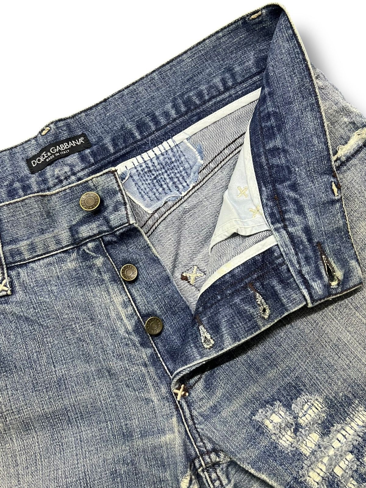 Dolce & Gabbana Vintage Dolce & Gabbana Italian Designer - Distressed Denim Size US 35 - 10 Thumbnail