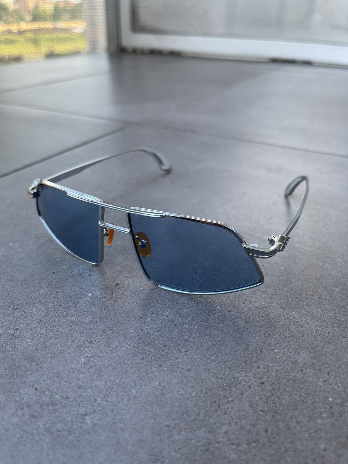 Han Kjobenhavn !DS! SS23 Han Kjobenhavn Demo High Silver Blue Sunglasses Size ONE SIZE - 7 Thumbnail