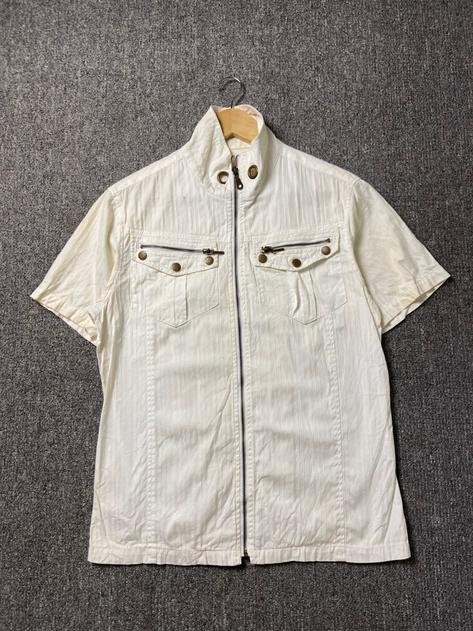 Japanese Brand Modo Mode Brand Zipper Shirt (187) Size US M / EU 48-50 / 2 - 1 Thumbnail