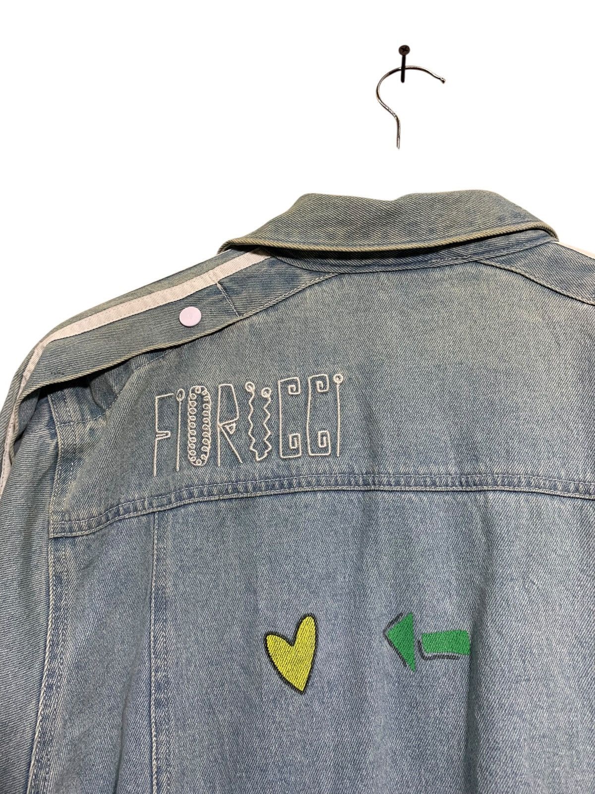 Adidas 🔥ADIDAS X FIORUCCI BLUE DENIM JACKETS Size M / US 6-8 / IT 42-44 - 9 Thumbnail