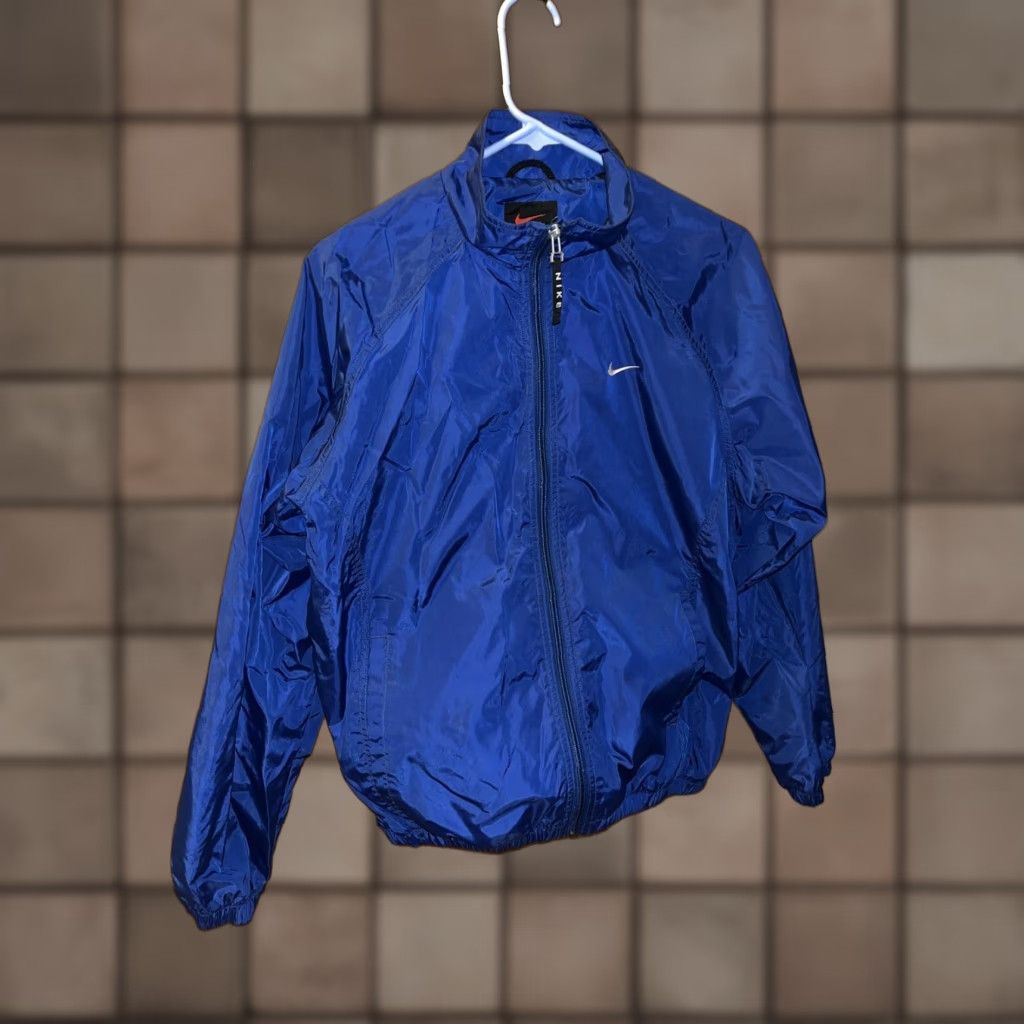Nike NIKE Womens Blue Medium 8-10 Windbreaker Jacket Size M / US 6-8 / IT 42-44 - 1 Thumbnail