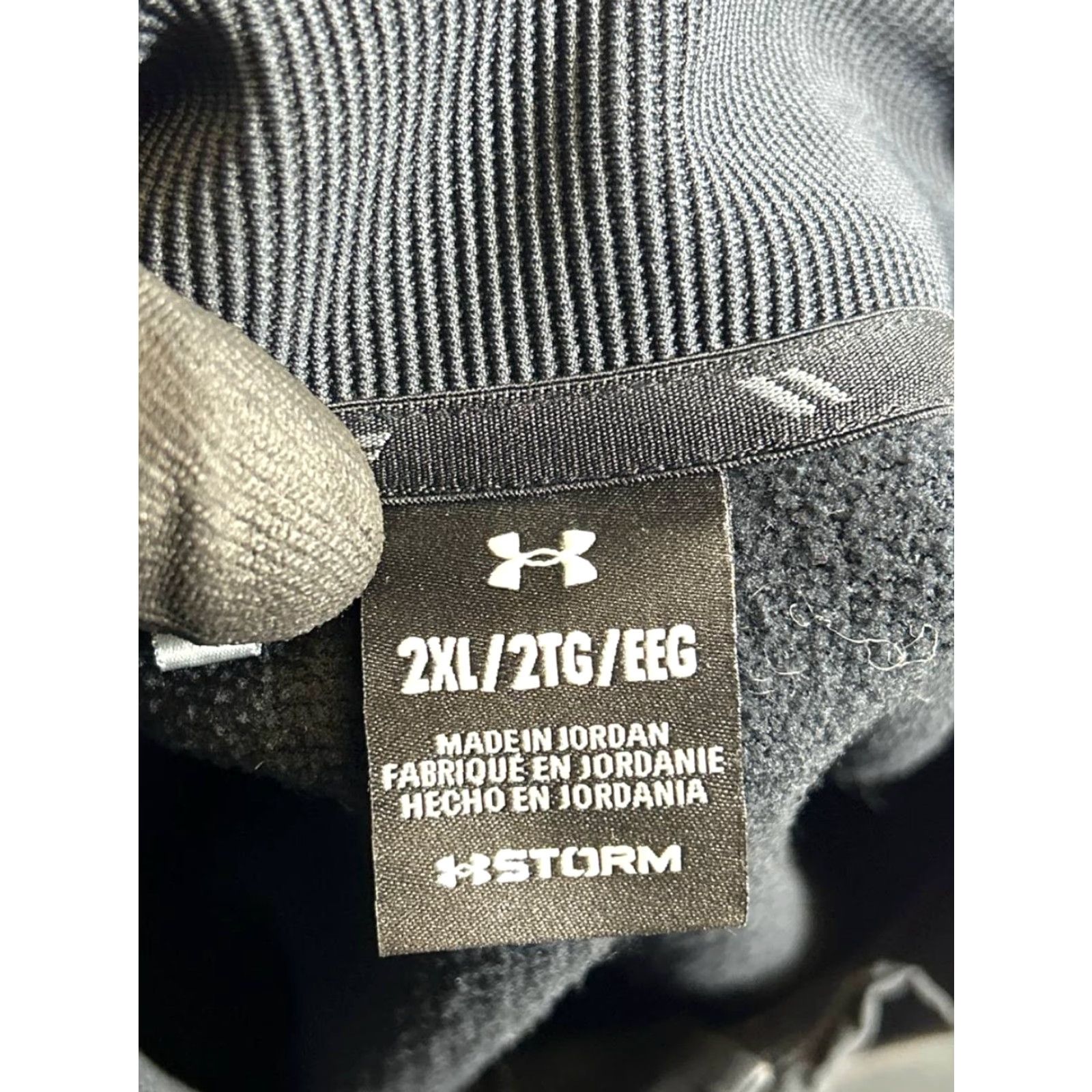Under Armour Under Armour Storm Sweater Mens 2XL Gray Mock Neck Pullover Long Sleeve Logo fleece Weather Outdoor Casual Athletic Sport Shirt Mens Size US XXL / EU 58 / 5 - 4 Thumbnail