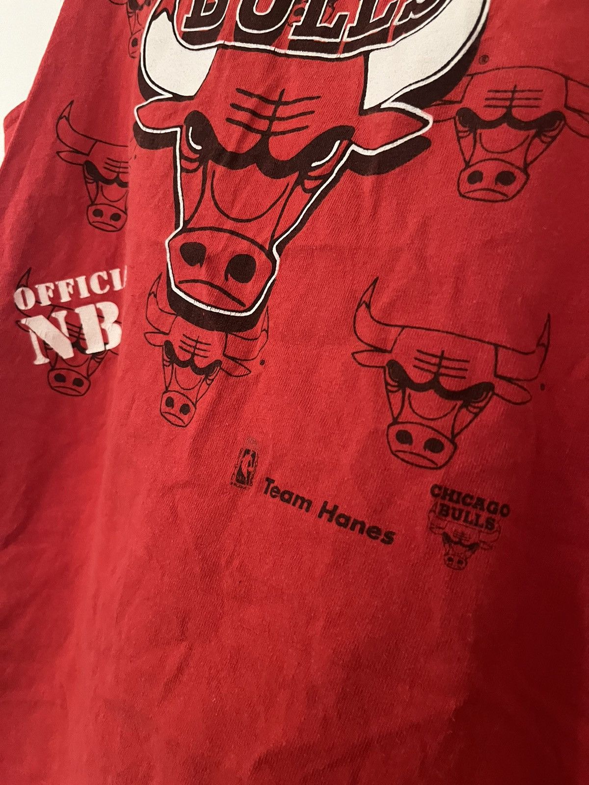 Hanes × NBA × Vintage Vintage 90s Chicago Bulls Adult Tank Top Shirt Size US L / EU 52-54 / 3 - 4 Thumbnail