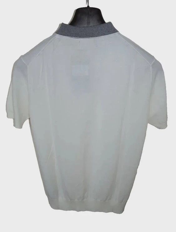 Paul & Shark RRP400€ PAUL&SHARK sz L Knitted Polo Short Sleeves Solid Size US L / EU 52-54 / 3 - 3 Thumbnail