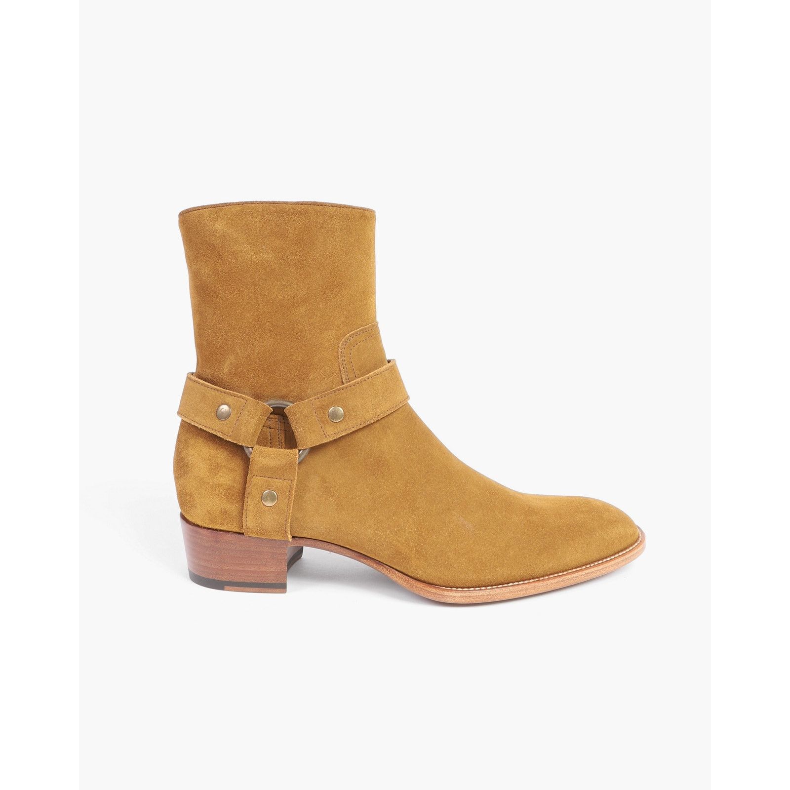 Saint Laurent Paris FW13 Wyatt 40 Harness Boots in Ochre Suede Size US 9 / EU 42 - 9 Thumbnail