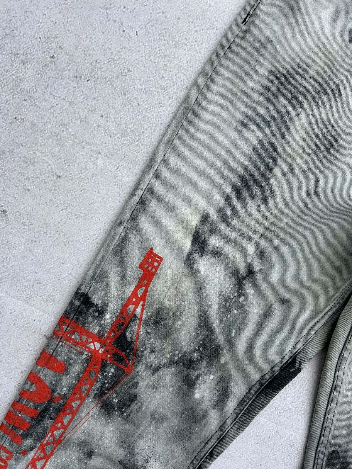 A-COLD-WALL* A-Cold-Wall Man's Tie-die Denim pants size 48 Size US 32 / EU 48 - 7 Thumbnail