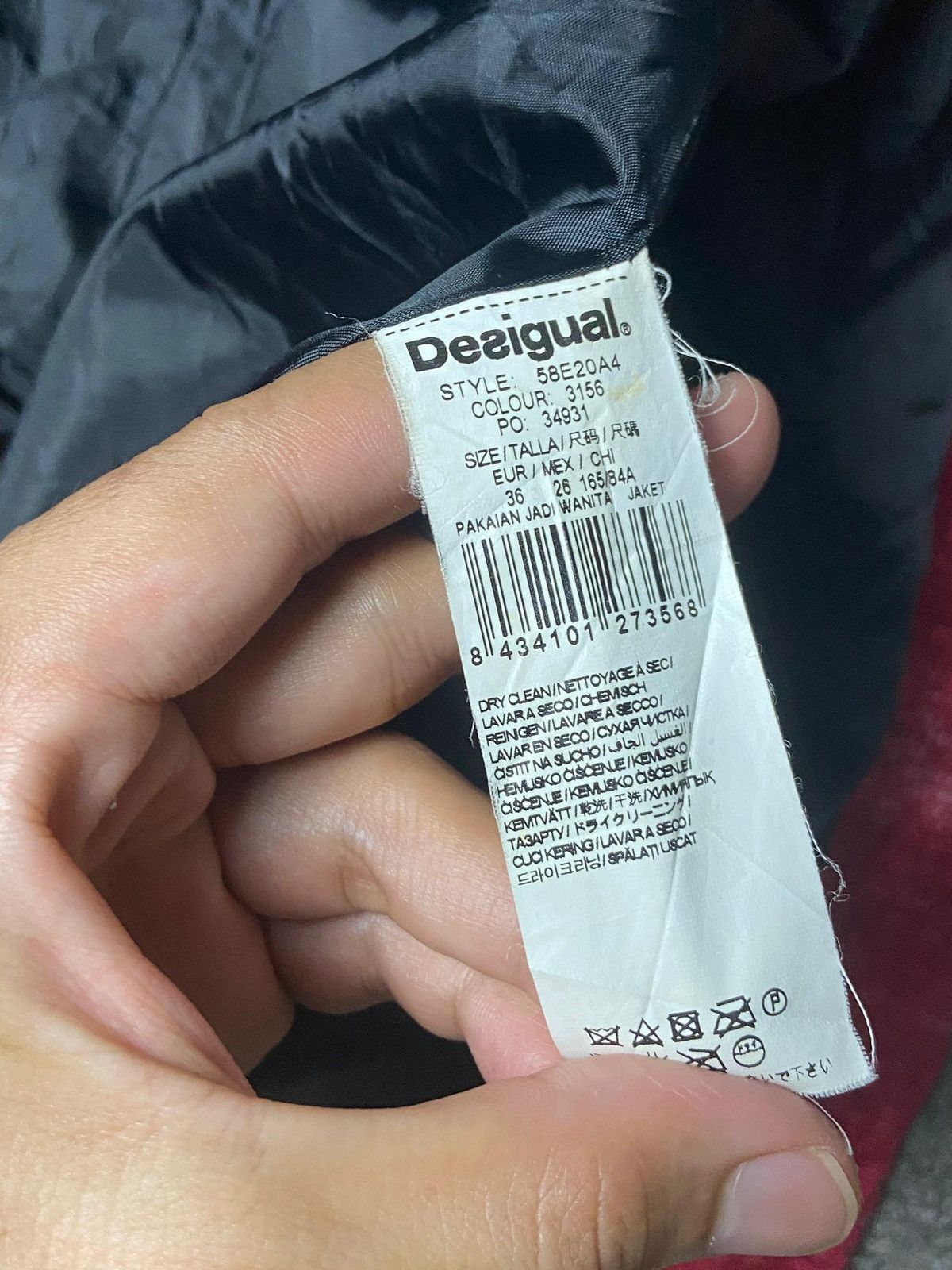 Desigual Vintage DESIGUAL Women Wool Coat (139) Size XXS / US 00 / IT 34 - 13 Thumbnail