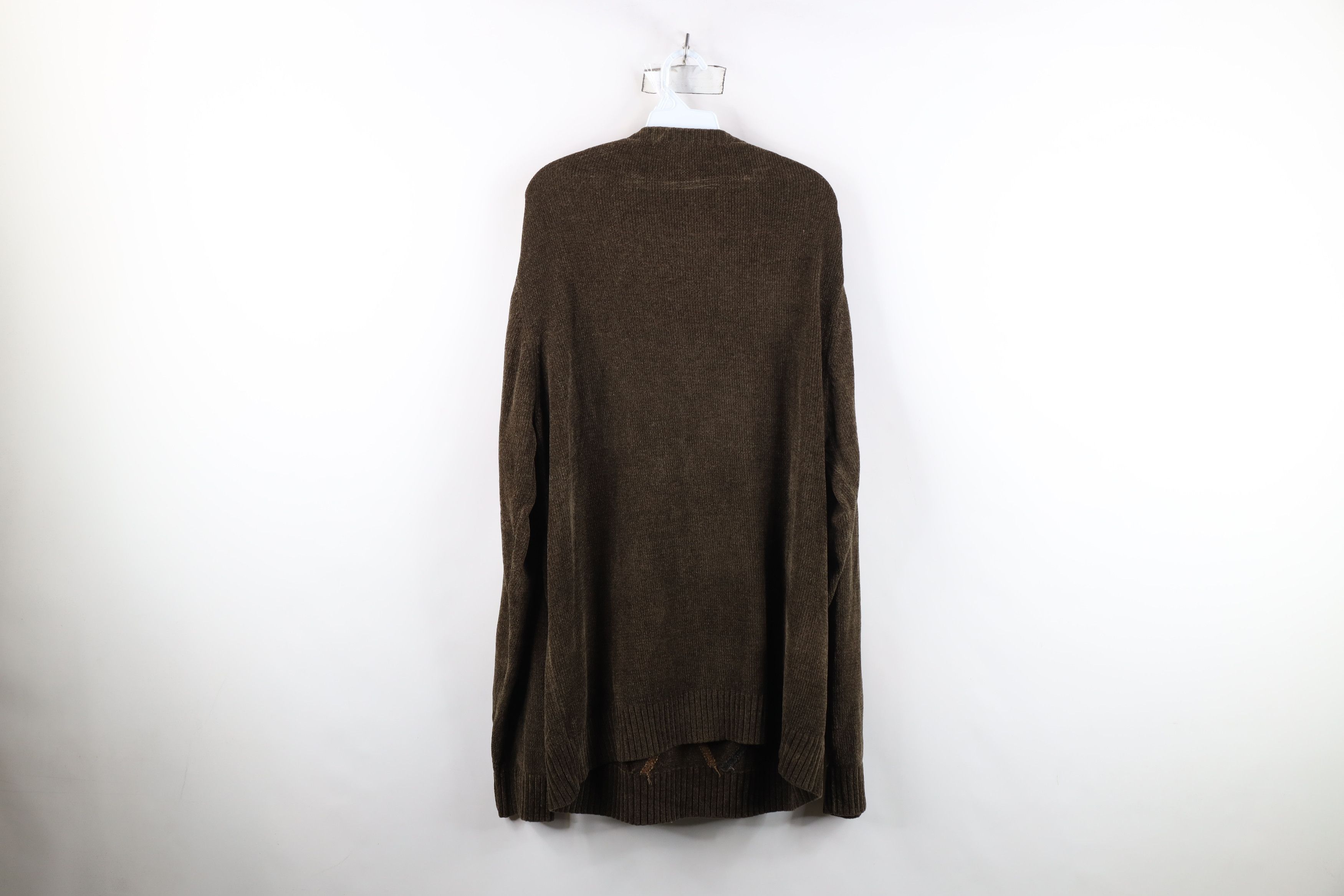 Vintage Vintage 90s Streetwear Ribbed Fleece Crewneck Sweater Size US XXL / EU 58 / 5 - 9 Thumbnail