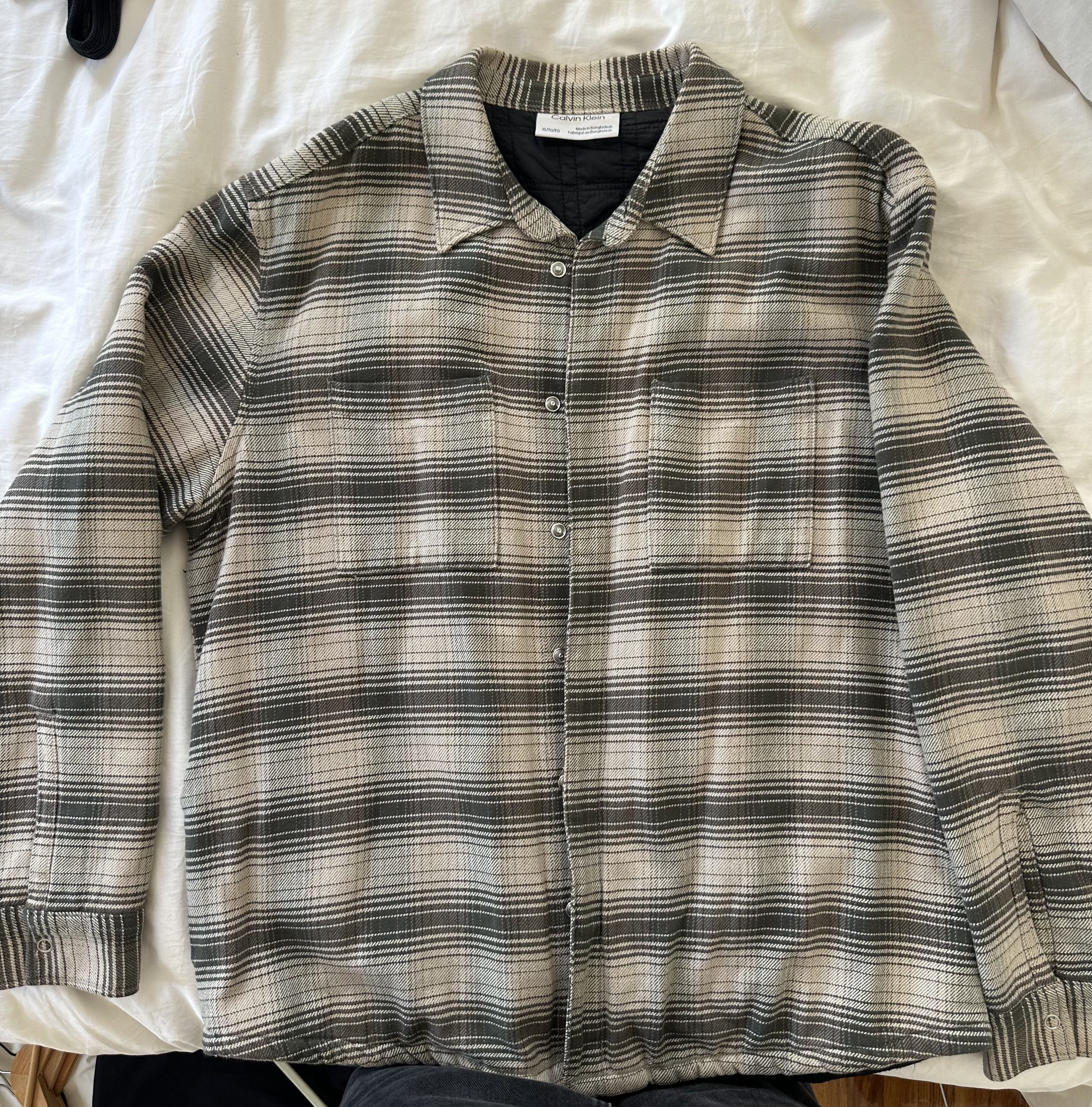 Calvin Klein Calvin Klein Shirt/Jacket with Padded Lining Size US XL / EU 56 / 4 - 3 Thumbnail