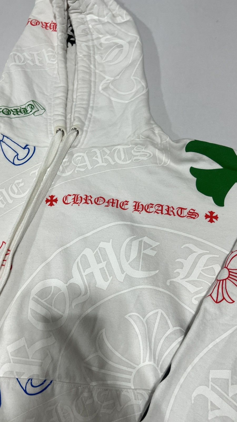 Chrome Hearts Chrome Hearts Stencil White Hoodie Size US XS / EU 42 / 0 - 4 Thumbnail