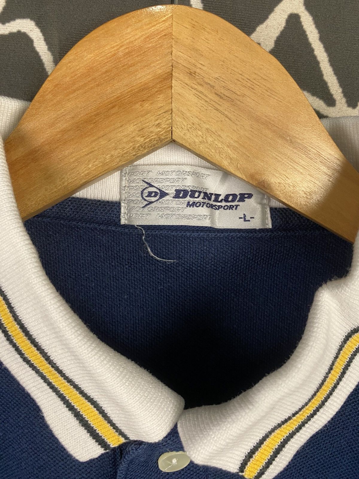 Vintage Vintage Dunlop Polo Tee Size US L / EU 52-54 / 3 - 3 Thumbnail