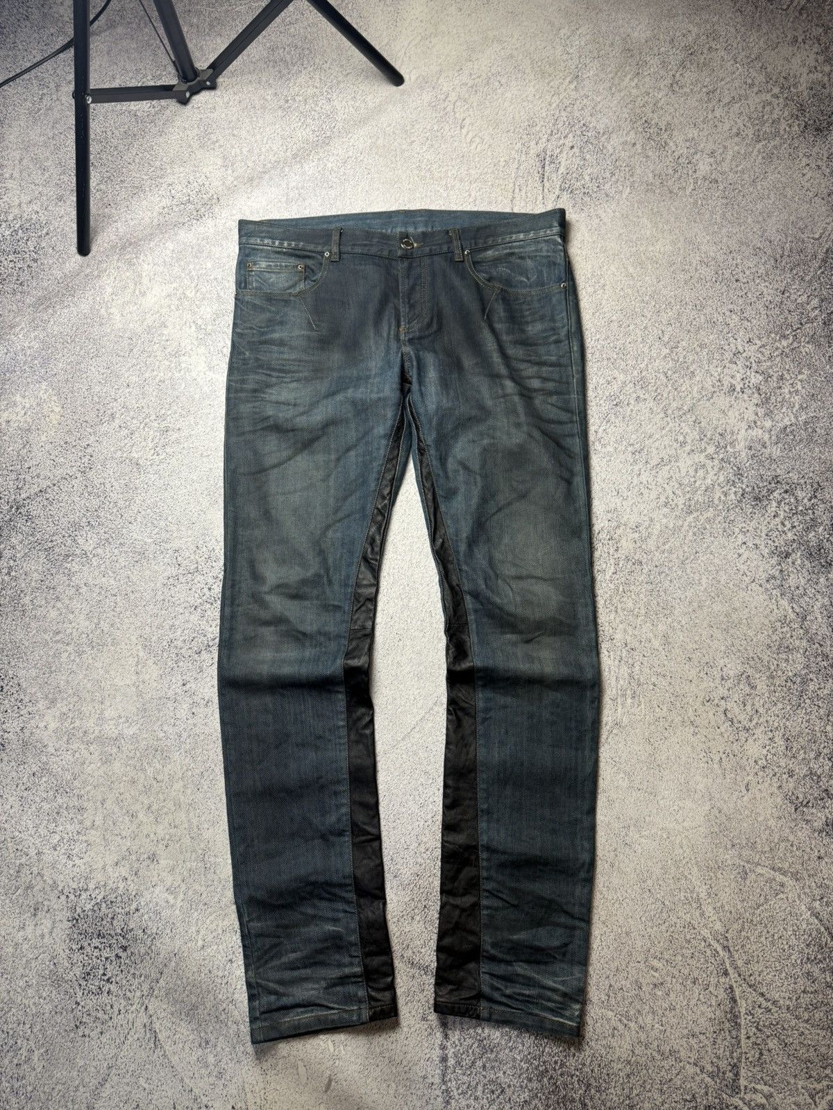 Les Hommes Les Hommes Avant Garde Jeans Y2K leather Size US 36 / EU 52 - 1 Thumbnail