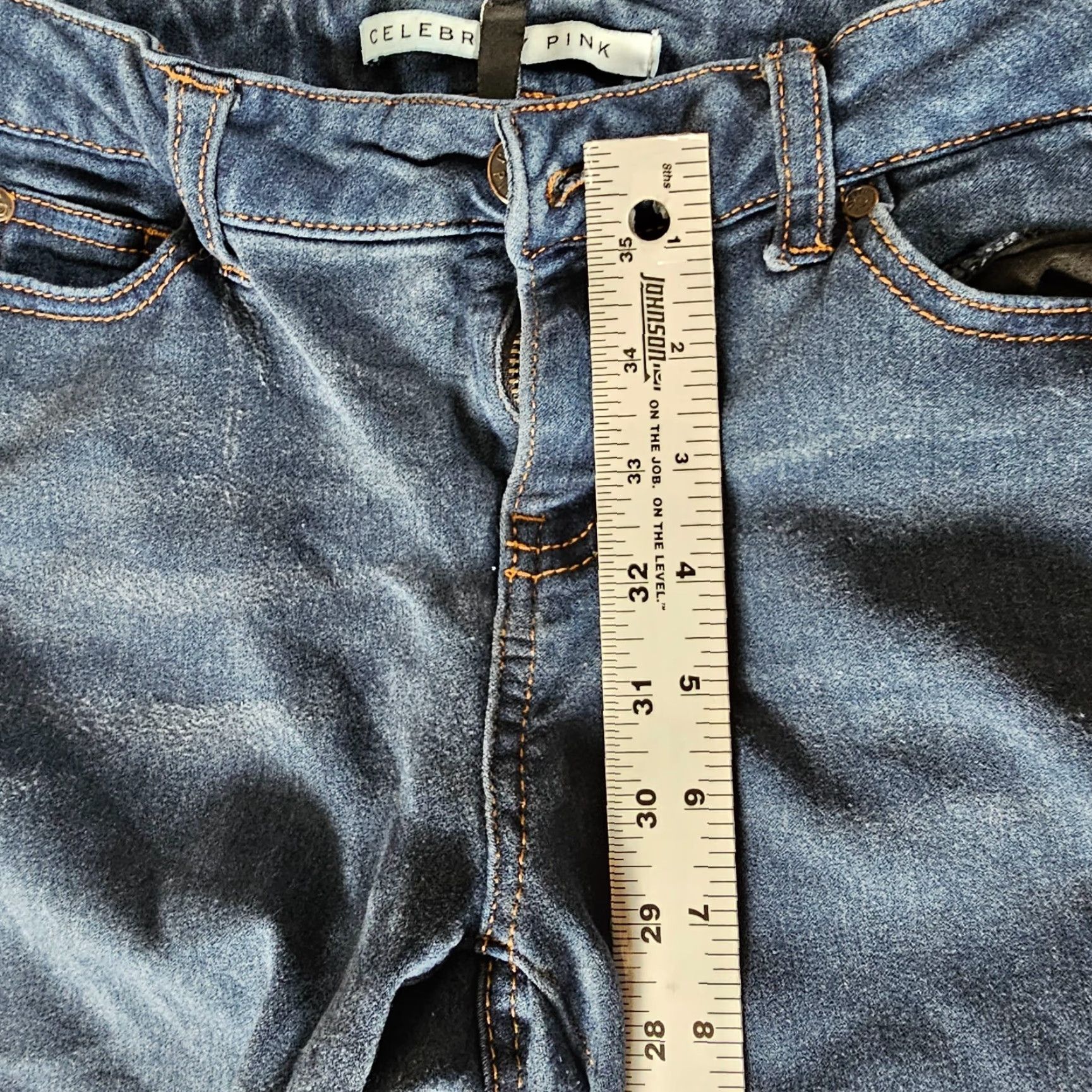 Vintage Celebrity Pink Women's Mid-Rise Skinny Jeggings Ankle Jeans Size 5 / 27 Size 27" / US 4 / IT 40 - 6 Thumbnail