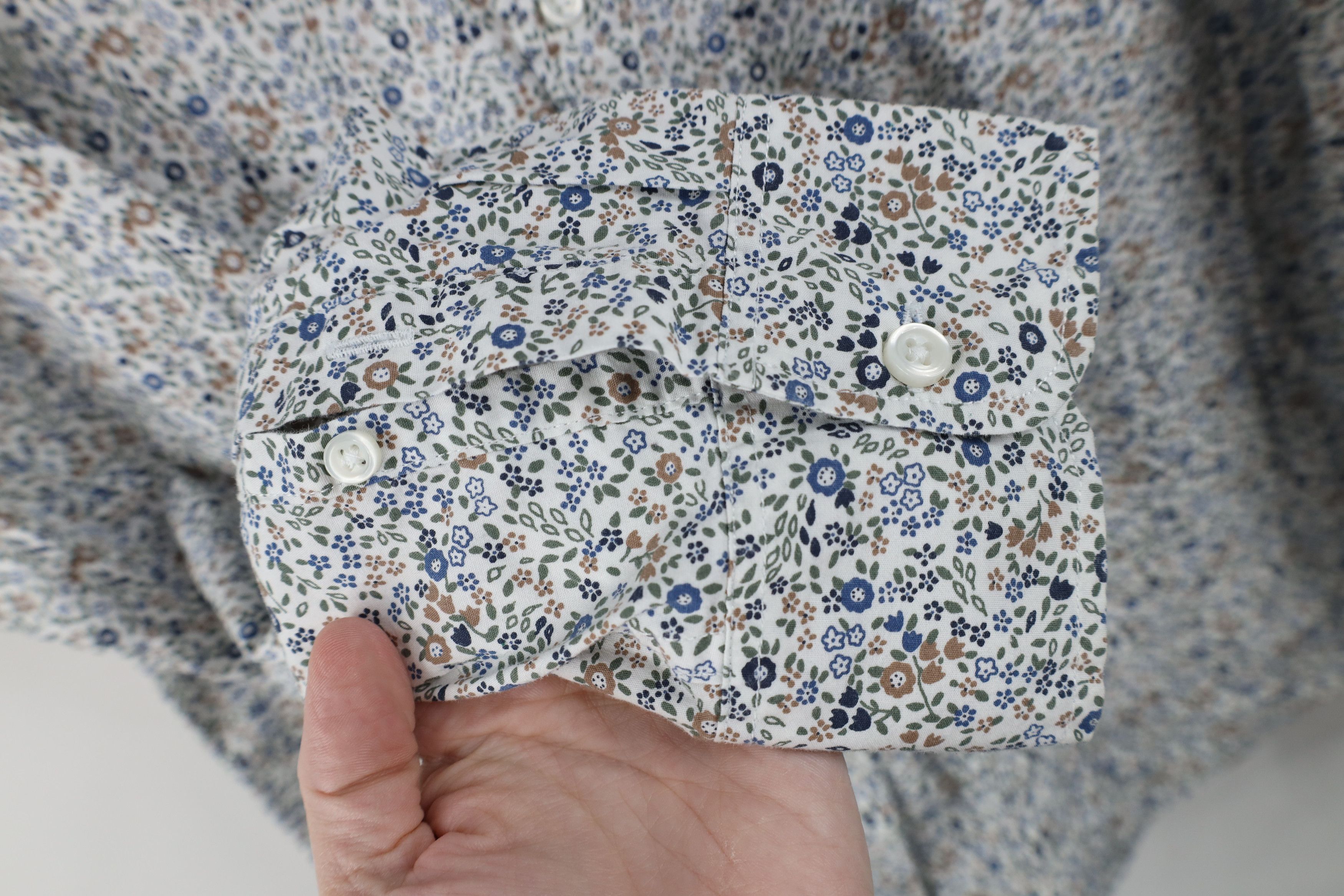 J.Crew J Crew Flex Washed Flower All Over Print Button Down Shirt Size US L / EU 52-54 / 3 - 4 Thumbnail
